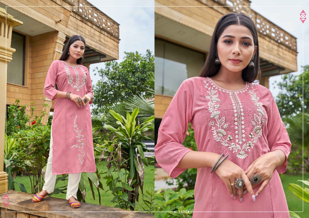 Kalaroop Lava Festive Wear Designer Embroidery Latest Kurti Collection